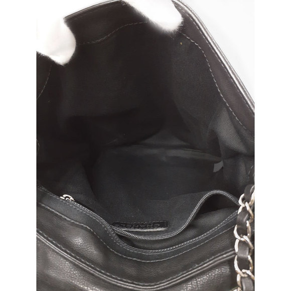 Chanel Diamond Stitch Double Chain Shoulder Bag Black - Picture 3 of 9